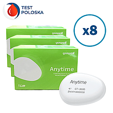 Сенсор для системи безперервного моніторингу глюкози CGM Yuwell CT 3 – 8 сенсорів + 1 трансмітер