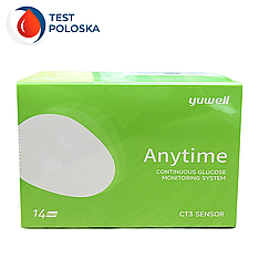 Сенсор для системи безперервного моніторингу глюкози CGM Yuwell CT 3, 1 пак.