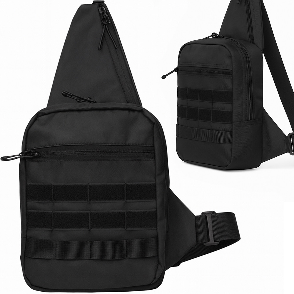 Тактична сумка через плече, 6 кишень, 26х19х7см, "Кобура" / Чоловіча сумка тактична / Тактична сумка-органайзер, фото 1