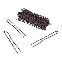 Шпильки для волосся ТЕМНО-КОРИЧНЕВІ, 6 см, 50 шт