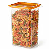 Контейнер для зберігання з плоскою кришкою 1,3л DoorMini / Ємність для сипучих стелажна / Органайзер для круп / Харчовий контейнер, фото 5