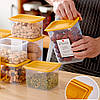 Контейнер для зберігання з плоскою кришкою 1,3л DoorMini / Ємність для сипучих стелажна / Органайзер для круп / Харчовий контейнер, фото 7