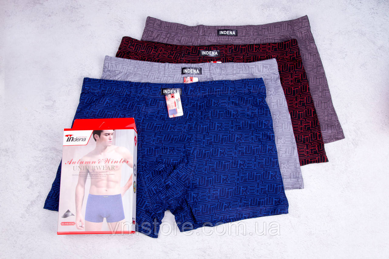 Труси Indena, набір 2 штуки, бавовняні чоловічі боксери розмір 3XL, фото 1