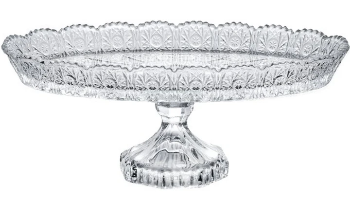 Блюдо скляне овальне для фруктів та солодощів "Старлайт" 288 мм, фото 1
