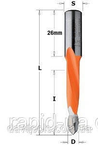 Свердло D5 d10 L70 h35 CMT Xtreme для свердлильно присадних верстатів (314.050.41), фото 1