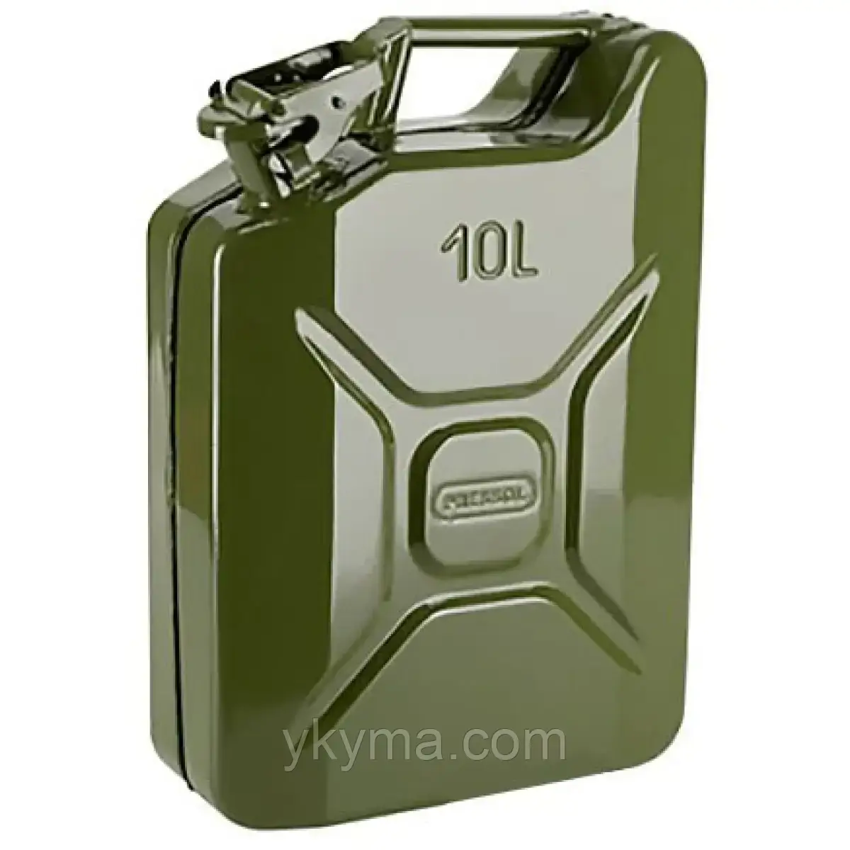 Каністра металева вертикальна Сталь 10 л, фото 1