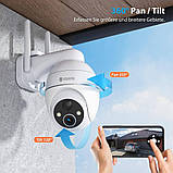 Камери відеоспостереження Wi-Fi YESKANO 2K 3MP сонячна PTZ 360° біла, набір 2 шт, фото 2