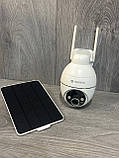 Камери відеоспостереження Wi-Fi YESKANO 2K 3MP сонячна PTZ 360° біла, набір 2 шт, фото 5