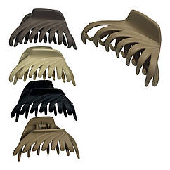 Краби для волосся гуртом 6.5*3 см пластик 12 шт/пач.