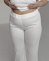 Піжама для вагітних і годуючих мам зі штанами (молочний), фото 7