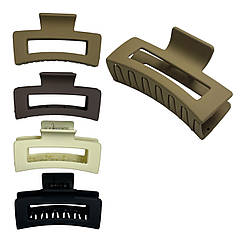 Краби для волосся гуртом 8.5*4 см пластик 12 шт/пач.