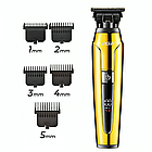 Комплект для стрижки 3в1 + 11 насадок, VGR V-694, Золотий / Чоловічий тример /  Машинка для стрижки волосся / Електробритва, фото 6