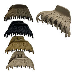 Краби для волосся гуртом 7*3.5 см пластик 12 шт/пач.