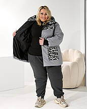 Куртка силікон зимова батал, фото 3