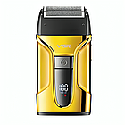 Комплект для стрижки 3в1 + 11 насадок, VGR V-694, Золотий / Чоловічий тример /  Машинка для стрижки волосся / Електробритва, фото 4