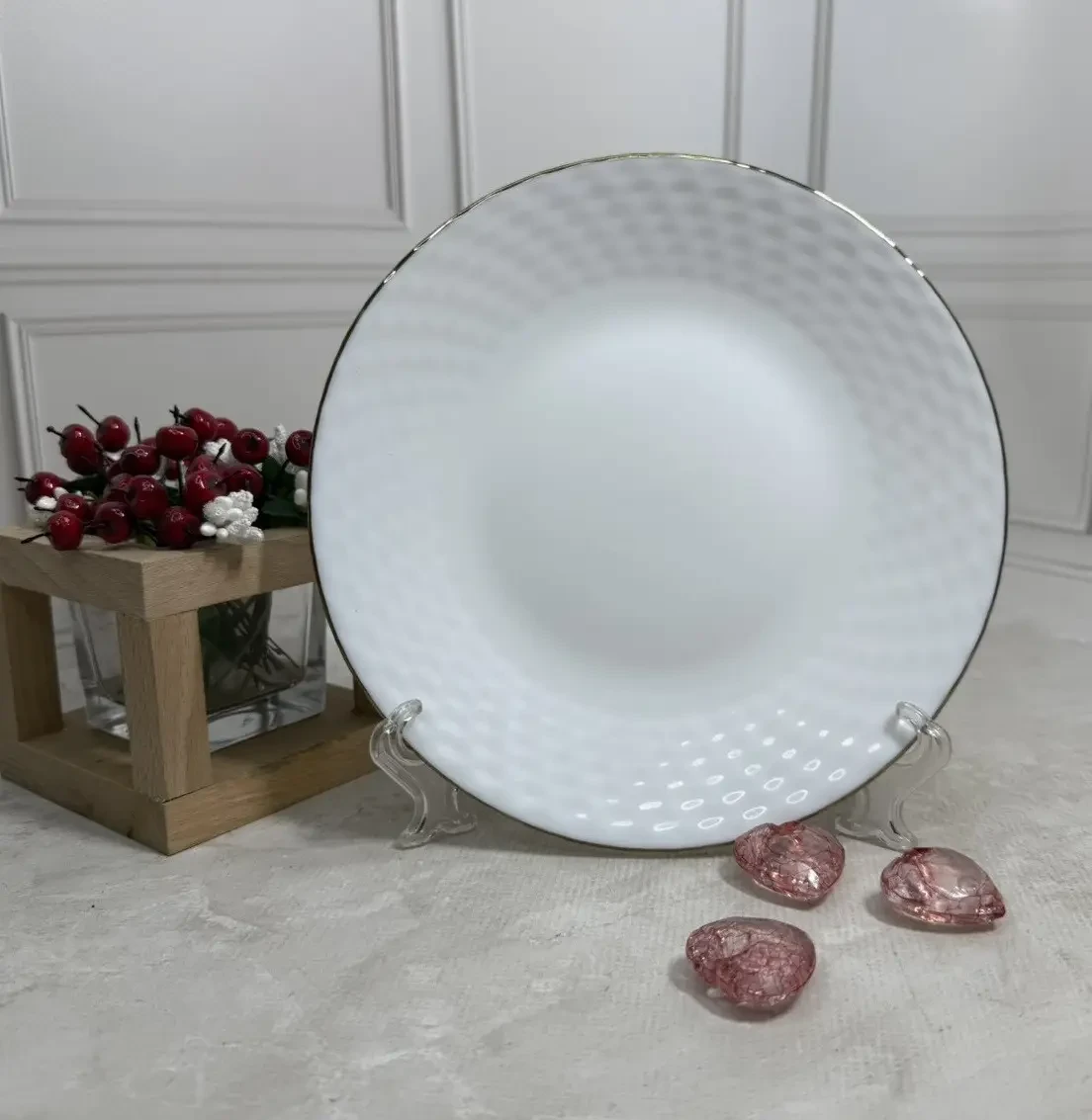 Helios 3050 тарілка десертна склокерамічна 190 мм, фото 1