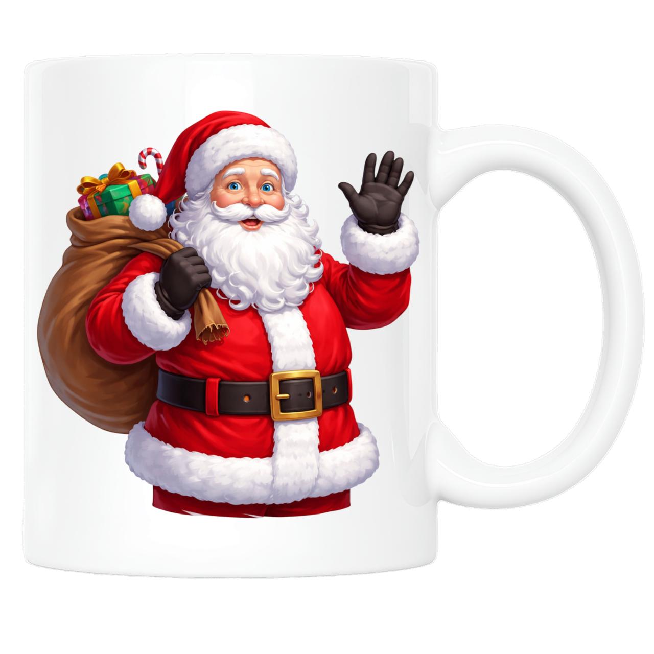 Керамічна кружка з новорічним принтом Щасливого Різдва та Нового року 330 мл (КРУ0001), фото 1