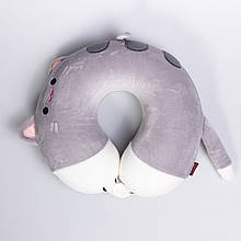 Подушка для шиї Kitty U-подібна, сірий HP-56-11G