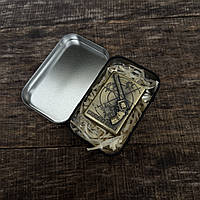 Набір подарунковий із бензиновою запальничкою в металевому кейсі