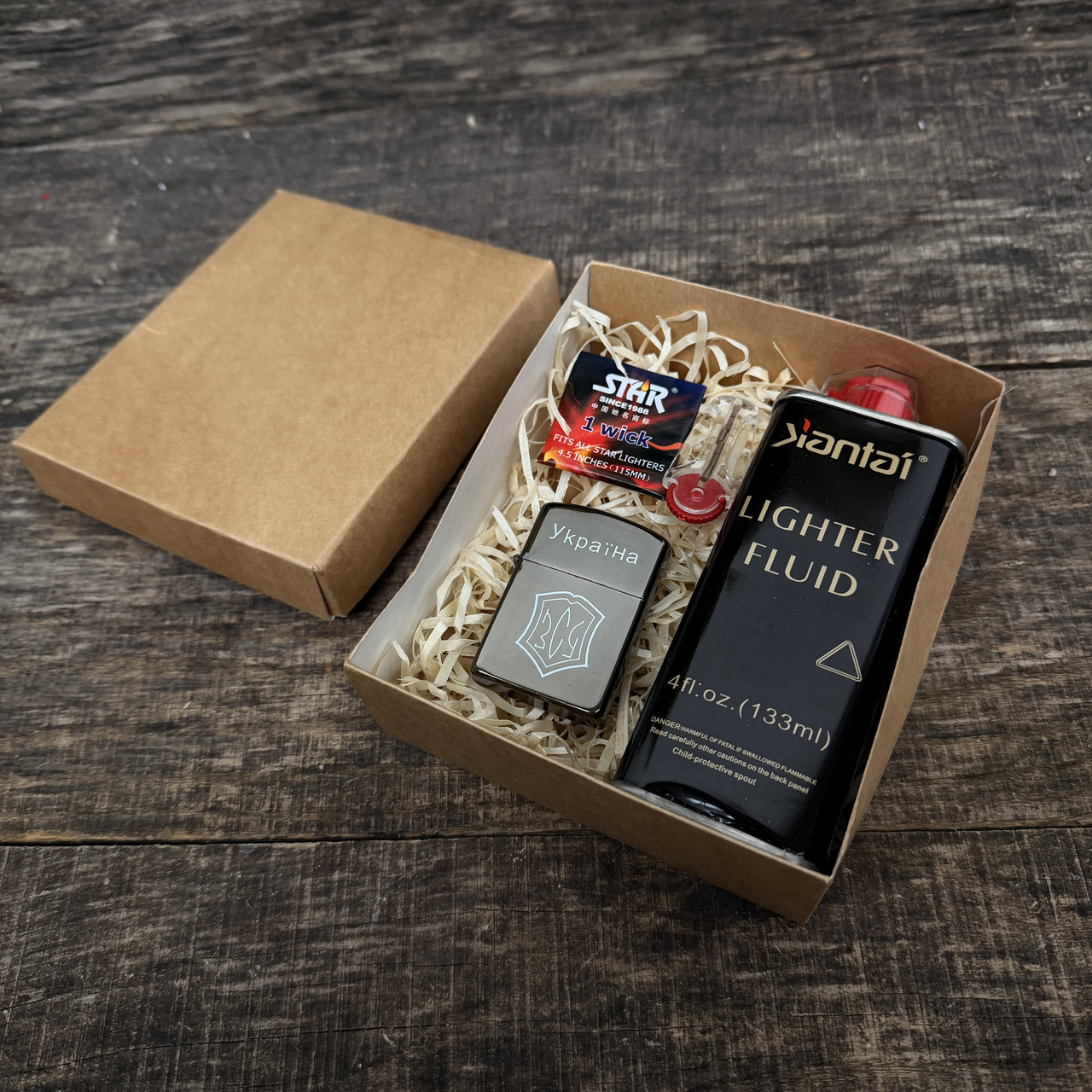 Набір подарунковий із бензиновою запальничкою, фото 1