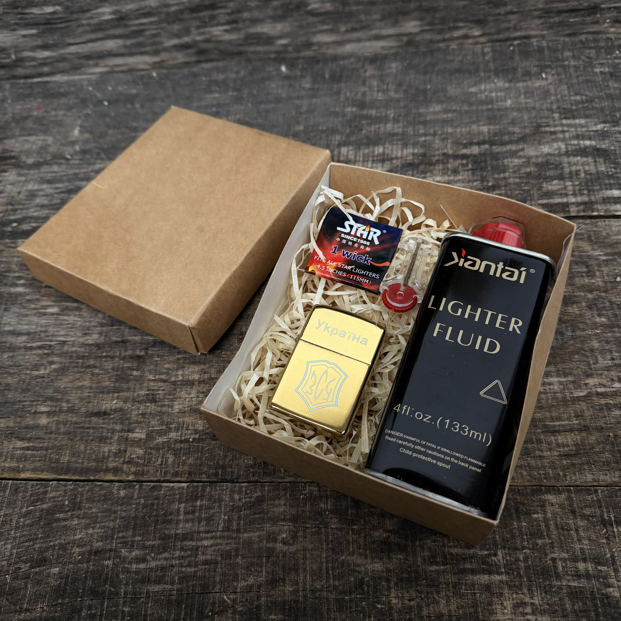 Набір подарунковий із бензиновою запальничкою, фото 1