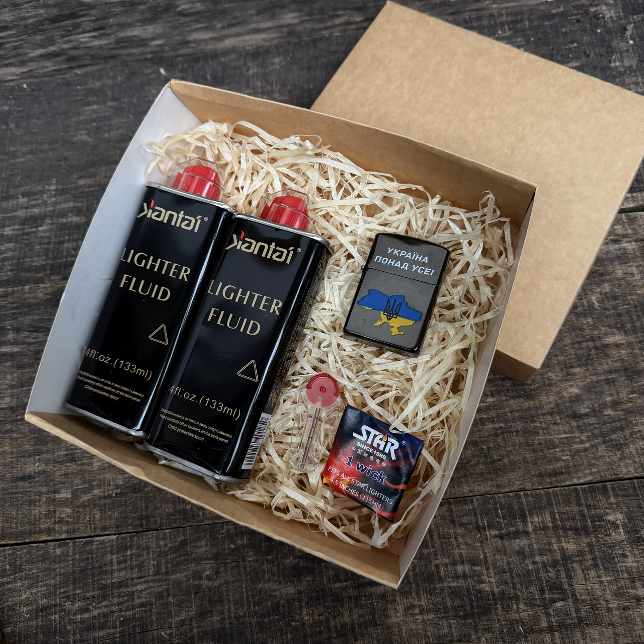 Набір подарунковий із бензиновою запальничкою, фото 1