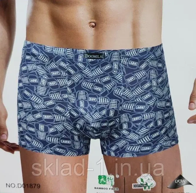 Труси чоловічі боксери DOOMILAI бавовна бамбук, фото 1