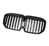 Решітка радіатора BMW X7 G07 рестайлінг чорні глянцеві ніздрі БМВ, фото 3