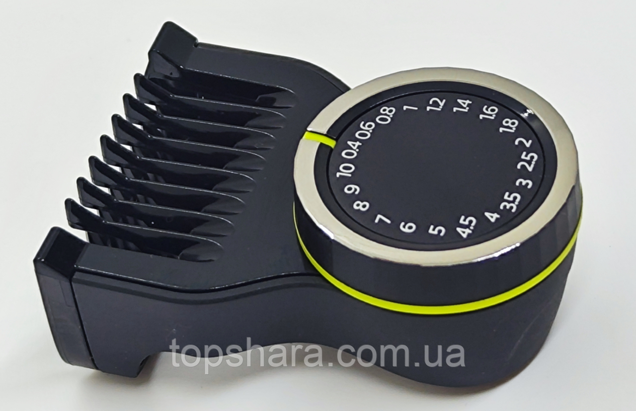 Регульована насадка-гребінець Philips OneBlade Pro 360 CP2176/01 0,4–10 мм для QP6507 QP6530 QP6542 QP6550 QP6650, фото 1