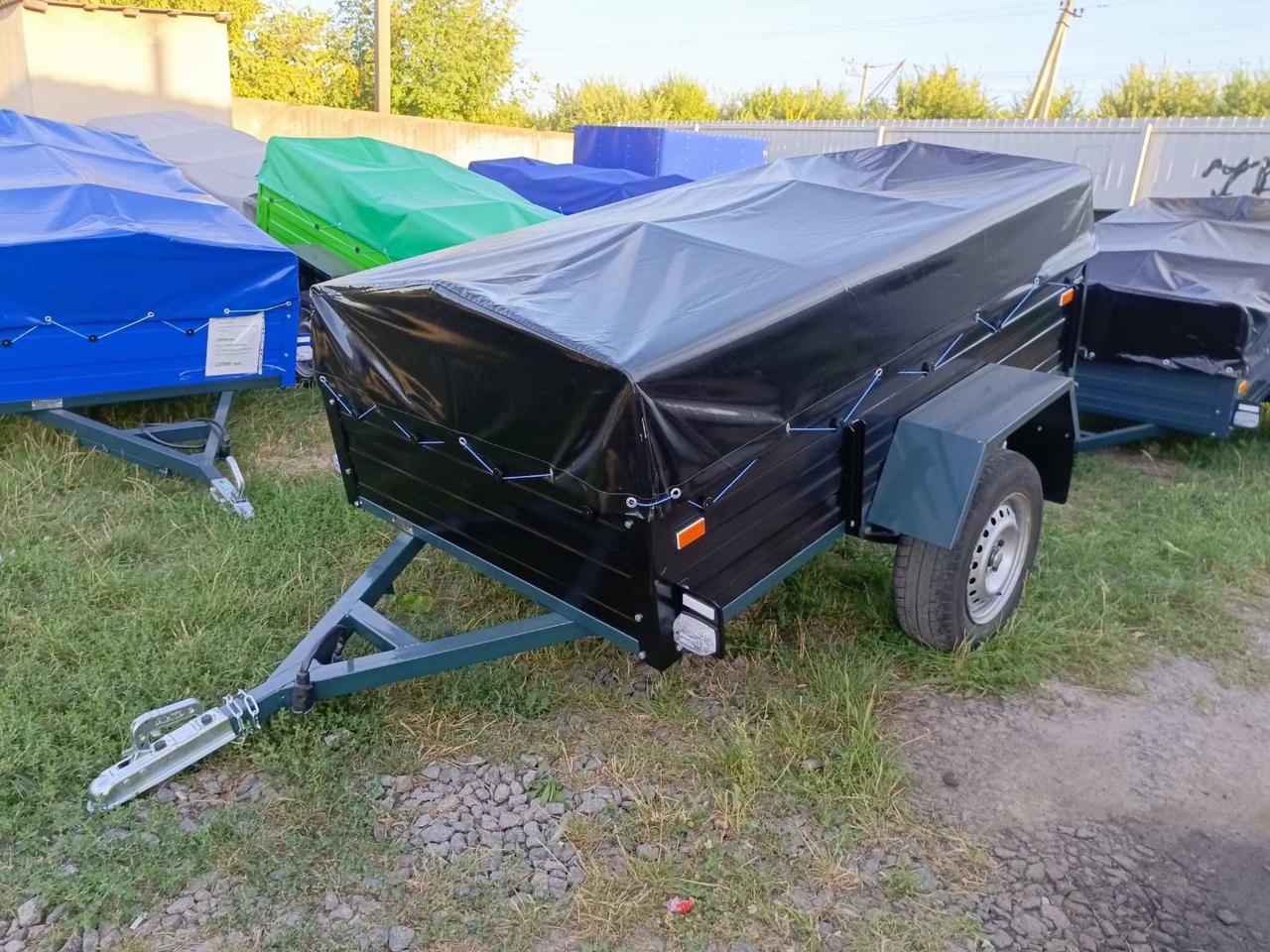 Тент на легковий причіп Старконь 2,00 х 1,20м ПВХ Єврофура, фото 1