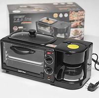 Електродуховка на 12 л Духовка електрична піч Zepline 3В1  Електричні настільні духовки