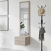 Підвісна тумба з дзеркалом Doros Сола Канноло/Кашемір 45х40х168.6 (DRS-011895)