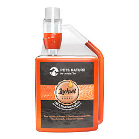 Лососева олія для собак та котів Pets Nature Salmon Oil 500 мл yX.