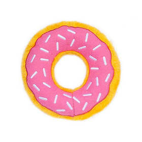 М'яка іграшка для собак пончик полуниці ZippyPaws Donutz Strawberry з пищалкою yX.