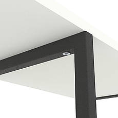 Стелаж Лофт Каскад 1780х700х300 Меткас, 35 кг/полицю, 7 полиць, ЛДСП, антрацит-білий сніг, фото 5