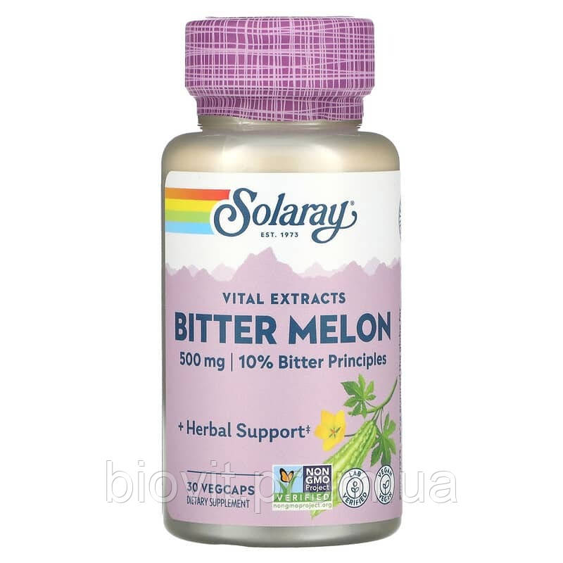 Екстракт гіркої дині (Bitter Melon Fruit Extract) 500 мг, фото 1