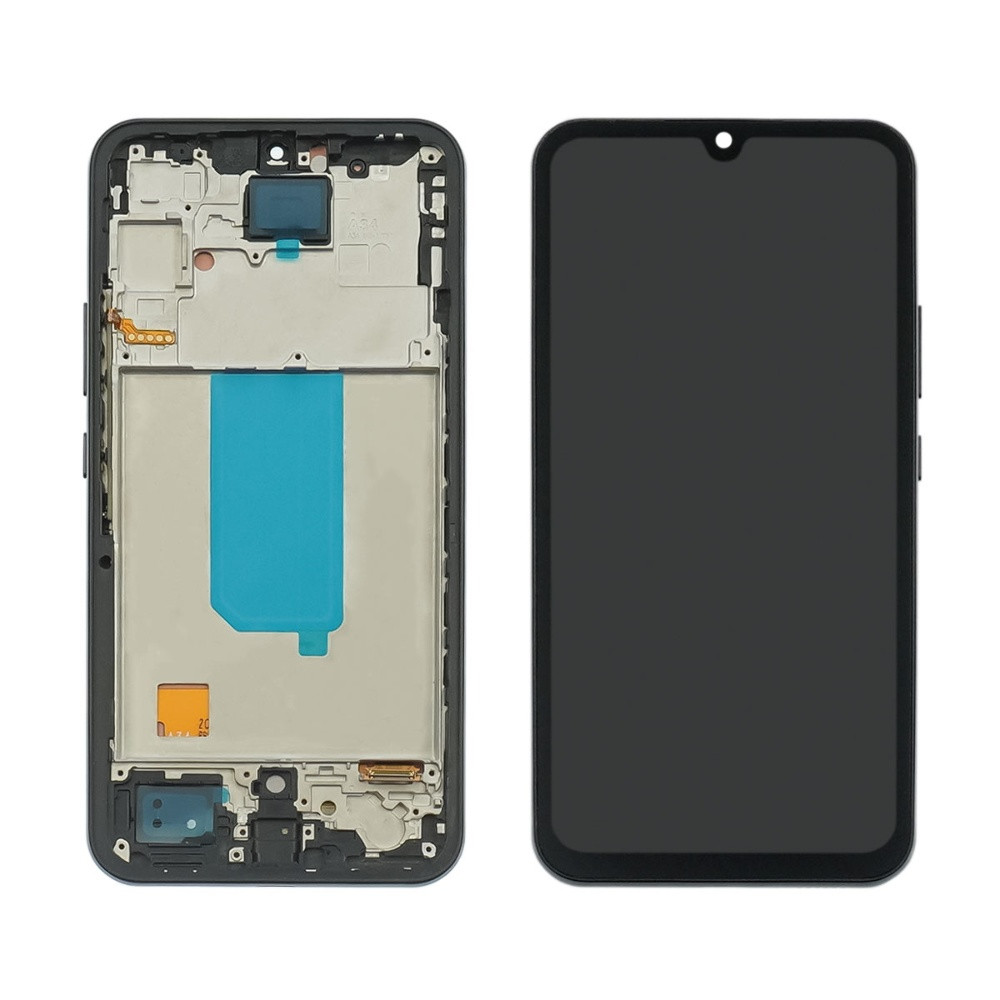 Дисплей для Samsung A346 Galaxy A34 (2023) з чорним тачскрином і чорною корпусною рамкою IPS, фото 1