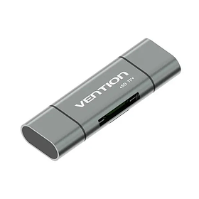 Кардридер Vention USB3.0 Multi-function Card Reader Gray Metal Type (CCHH0)