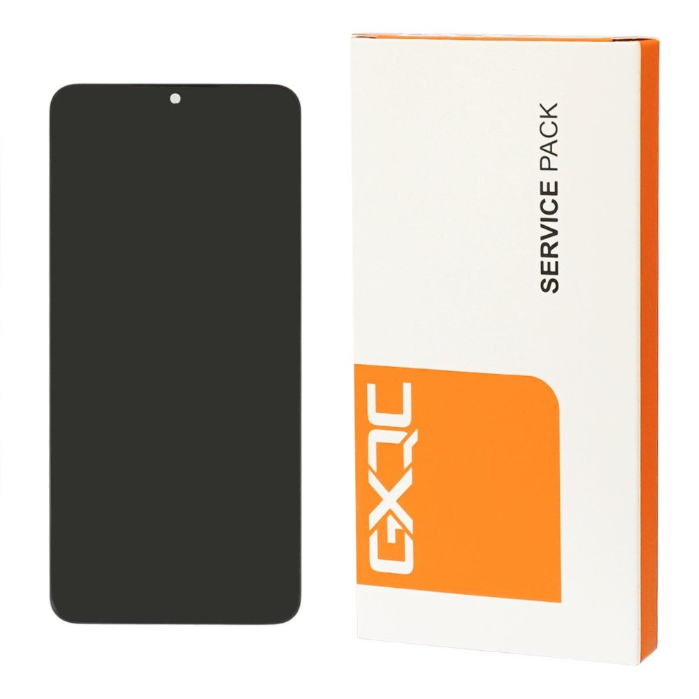 Дисплей для Samsung A055F Galaxy A05 (2022) з чорним тачскрином і корпусною рамкою Service Pack, фото 1