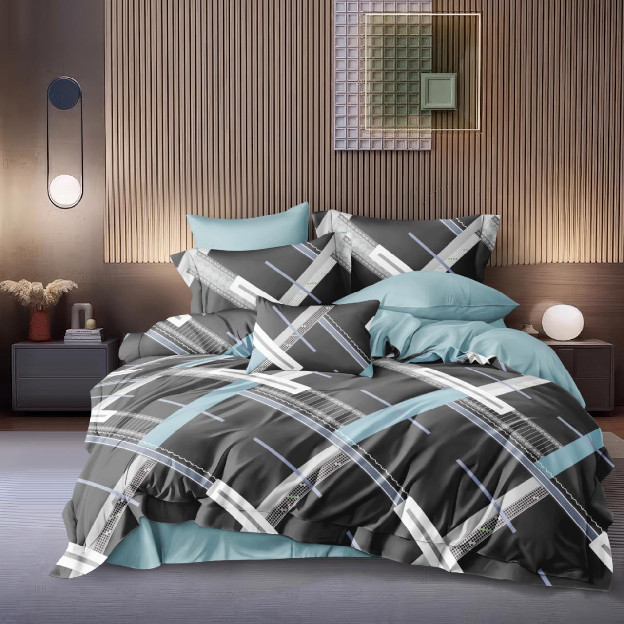 Постільна білизна Ранфорс 42, євро 200х220 см, на кнопках