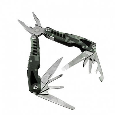 Армійський мультитул 10 в 1 в камуфляжі піксель із чохлом.a878