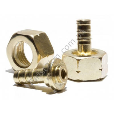 Гайка пропан ліва різь плюс штуцер 9 мм.a126