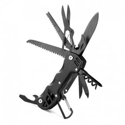 Купити мультитул 12 В 1" Ніж мультитул чорний. a4009