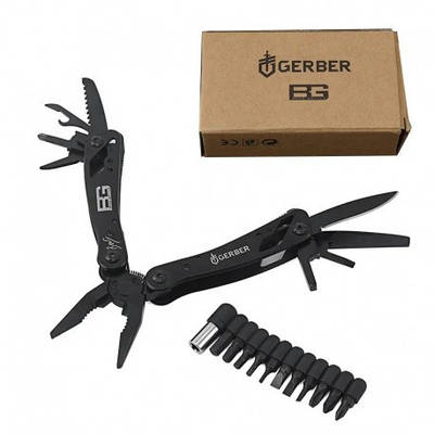 Мультитул плоскогубці 18 в 1 GERBER Bear Grylls Black з набором біт.a 868,4203