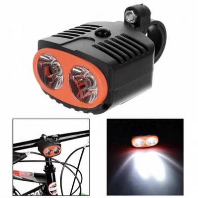 Ліхтар велосипедний на 3 батарейках ААА з подвійною LED-оптикою. (at8). a3082