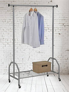 Стійка - вішалка підлогова для важкого одягу 60кг (CH-4746) на колесах