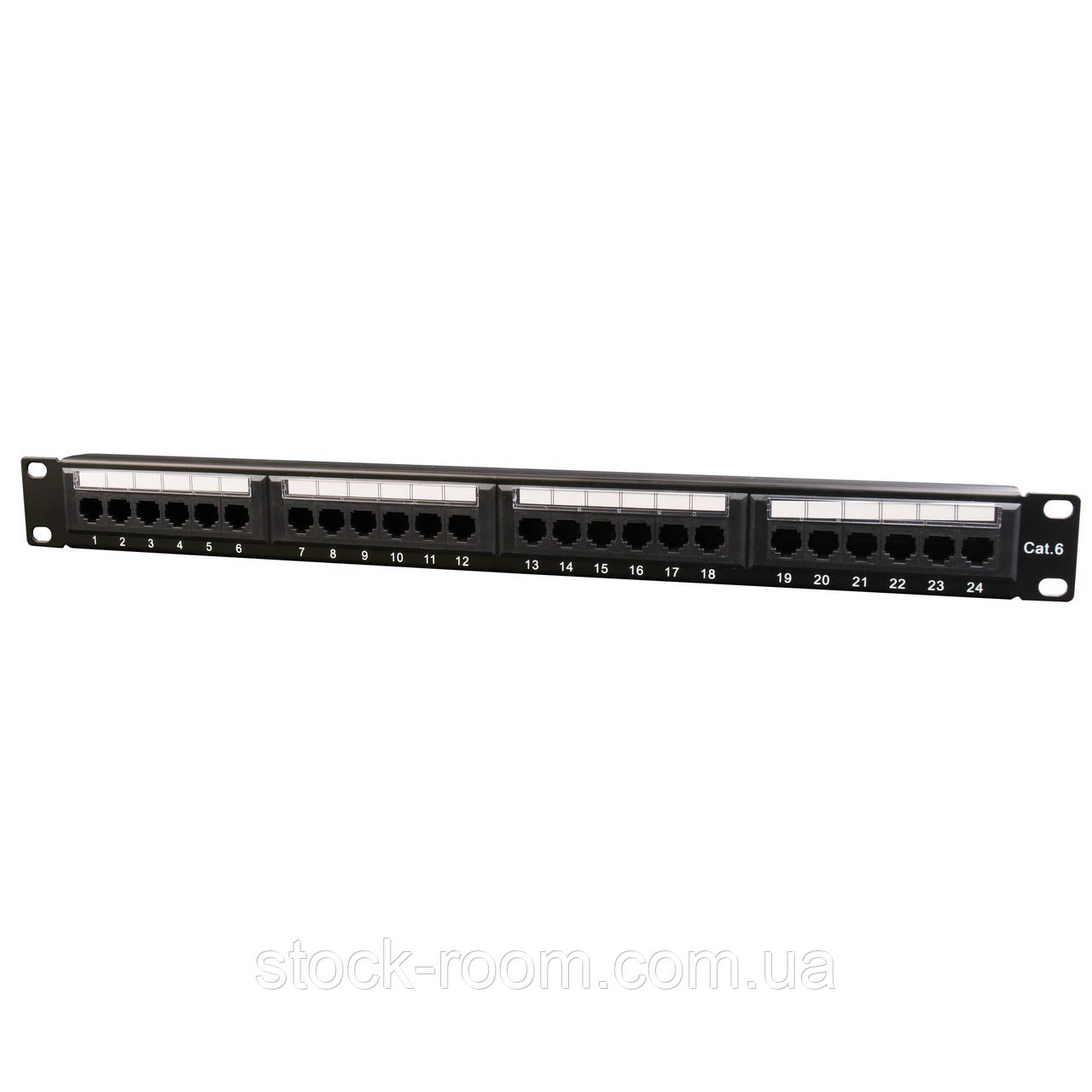 Патч панель, Cat 6, 24 порта, UTP Cablexpert NPP-C624CM-001 - StockRoom