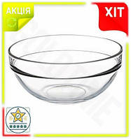 GL Піала Chefs 600мл Max Line 3.1 скляна для сервірування салатів закусок десертів прозорий салатник LO31\PR