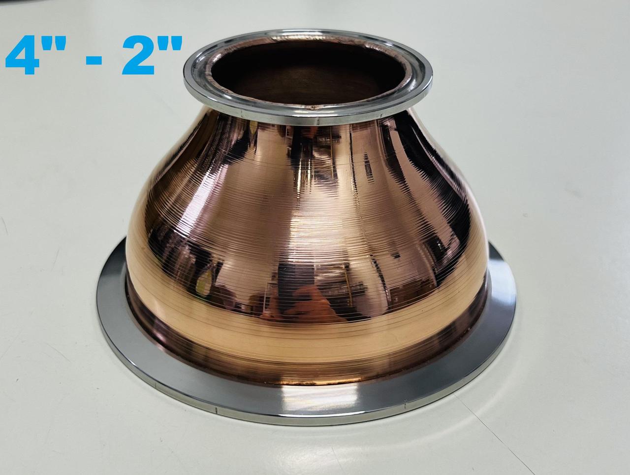 4" - 2" Мідний перехідник