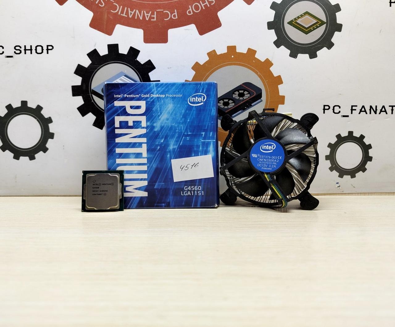 Процессор Intel Pentium G4560 3.50GHz + Кулер Гарантія 1 місяць, фото 1